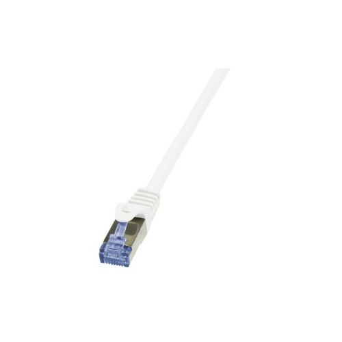 Patchcord LogiLink CQ3021S Cat.6A S/FTP 0,50m biały