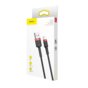 Kabel Lightning USB Baseus Cafule 1,5A 2m czarno-czerwony