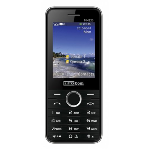 Maxcom MM 136 Dual SIM Telefon GSM Czarny