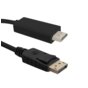 Kabel DisplayPort v1.2 Qoltec męski / HDMI męski | 4Kx2K | 3m