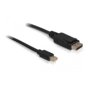 Kabel mini Displayport (M) -> Displayport(M) v1.2 1M Delock