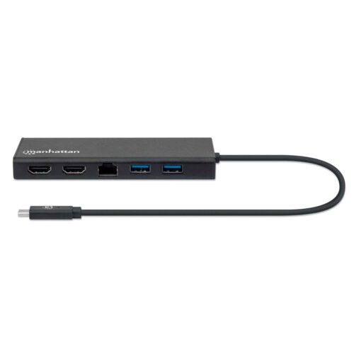 HUB Manhattan USB-C Adapter HDMI, USB-A, RJ45