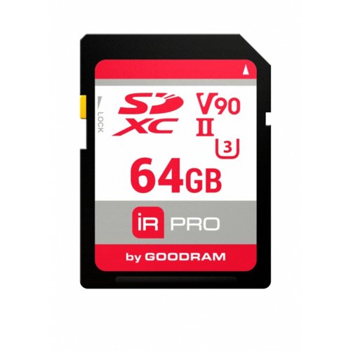 GOODRAM SDHC 64GB V90 UHS-II U3 280/240 Mb/s Iridium Pro