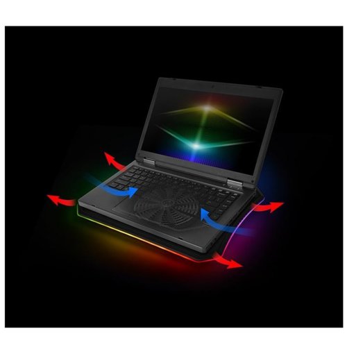 Podkładka chłodząca do laptopa Thermaltake Massive 20 RGB (10~19", 200mm Fan, LED) mesh