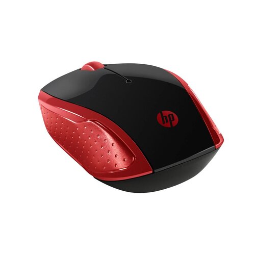 Mysz bezprzewodowa HP 200 czerwona