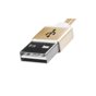 Adata Kabel USB-microUSB 1m Gold alu-knit