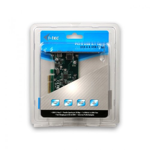 i-tec Adapter PCI-E USB 1xUSB-A/1xUSB-C/1xSATA
