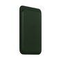 Etui Apple Leather Wallet MagSafe do iPhone Zielona sekwoja