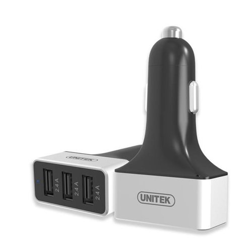 Ładowarka samochodowa Unitek SMART 3x USB 2.4A; Y-P539C