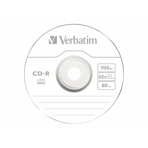 Verbatim CD-R 52x 700MB 100P CB DL Ex Prot 43411