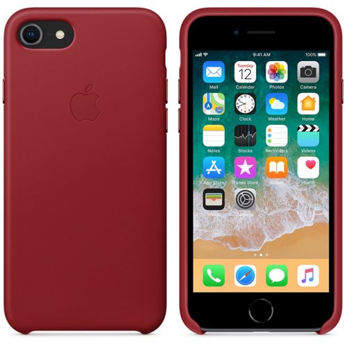Apple iPhone 8 / 7 Leather Case MQHA2ZM/A - (PRODUCT)RED