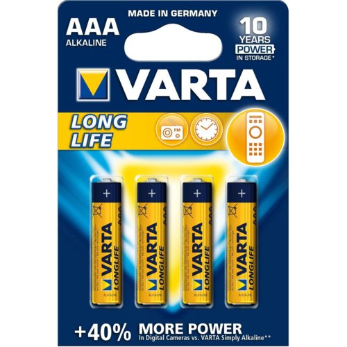 Baterie Varta Longlife extra, Micro LR03/AAA - 4 szt