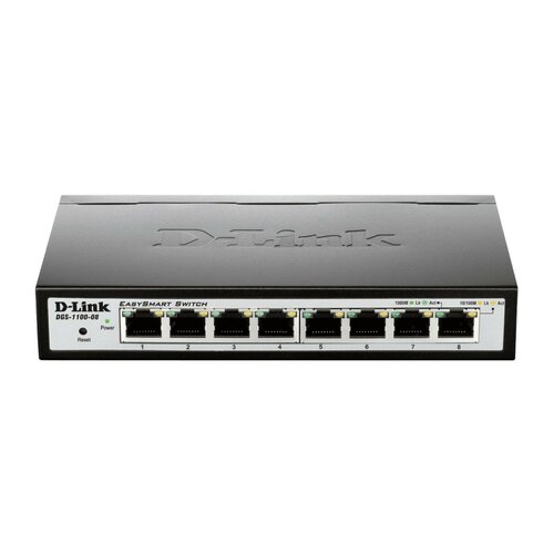 D-Link DGS-1100-08 Easy Smart Switch 10/100/1000 Mbps