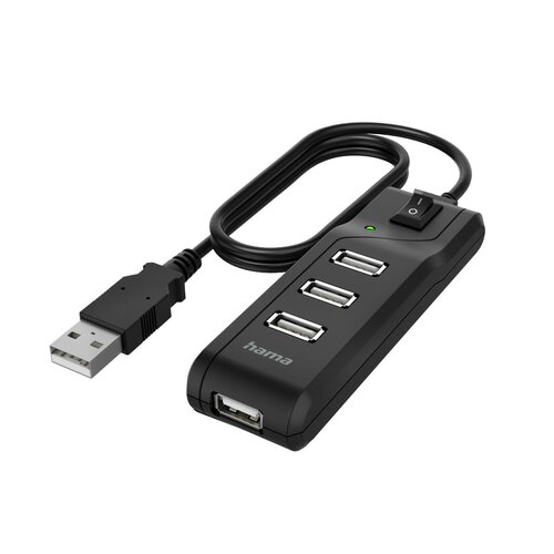 Hub USB Hama 1:4 4xUSB 2.0