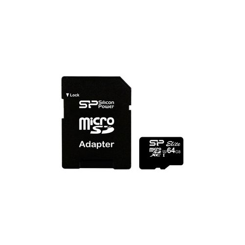Silicon Power microSDXC 64GB CL10/UHS-1 40/15 MB/s Elite + adapter