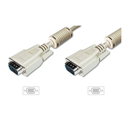 ASSMANN Kabel połączeniowy VGA Typ DSUB15/DSUB15 M/M beżowy 15m