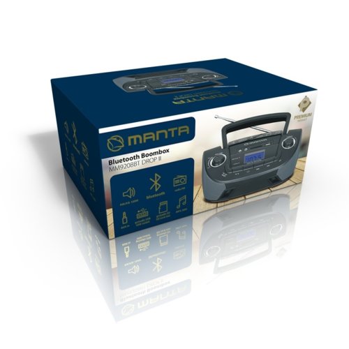 Manta Boombox z Bluetooth DROPII Premium MM9208BT
