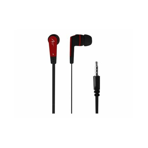 ART Słuchawki douszne z mikrofonem S2C czarno-czerwone smartphone/   Mp3/tablet