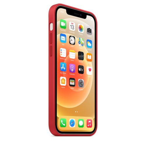 Etui iPhone 12/12 Pro Silikonowe z funkcją MagSafe - (PRODUCT)RED - czerwony