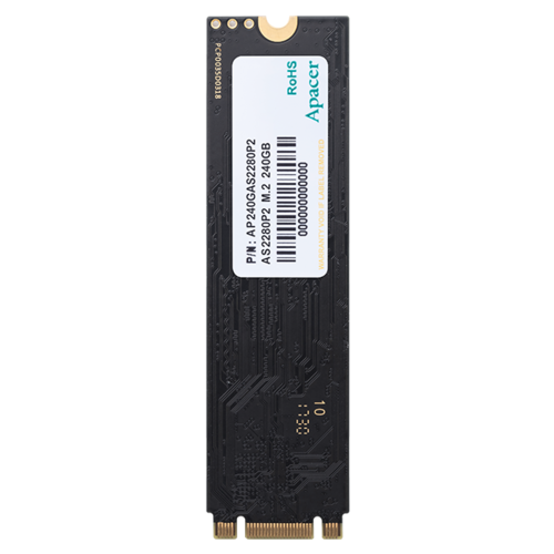 Dysk SSD Apacer AS2280P2 480GB M.2 PCIe Gen3 x2 2280 (1580/950 MB/s) 3D TLC