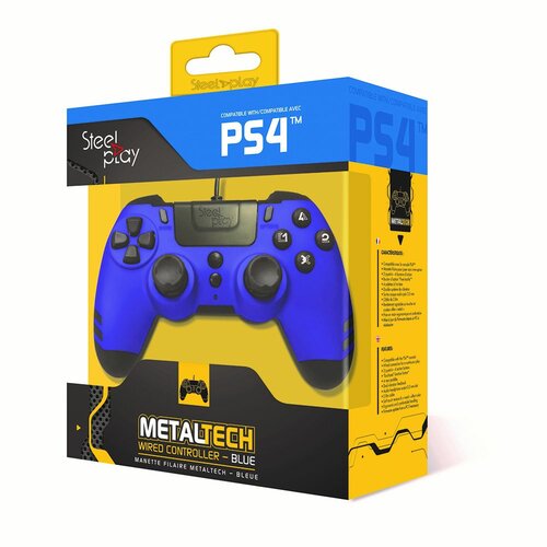 Kontroler PS4 Steelplay Metaltech Niebieski