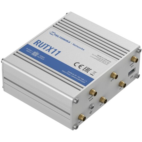 Router bezprzewodowy Teltonika RUTX11000000 (3G/4G/LTE SIM, 3G/4G/LTE USB; 2,4 GHz, 5 GHz)