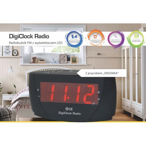 TechniSat DigiClock Radio radiobudzik FM z wyświetlaczem LED