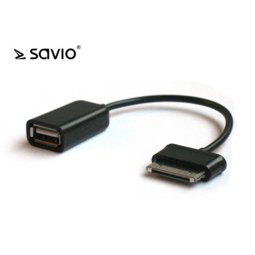 Adapter SAVIO CL-18 Samsung GALAXY TAB–USB, Złącza: Samsung 