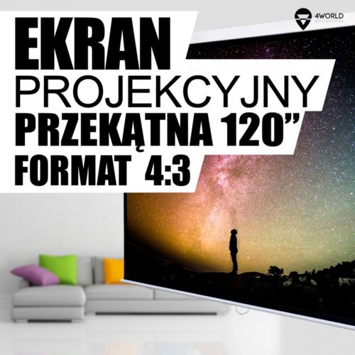 4World Ekran Projection screen cienny 244x183