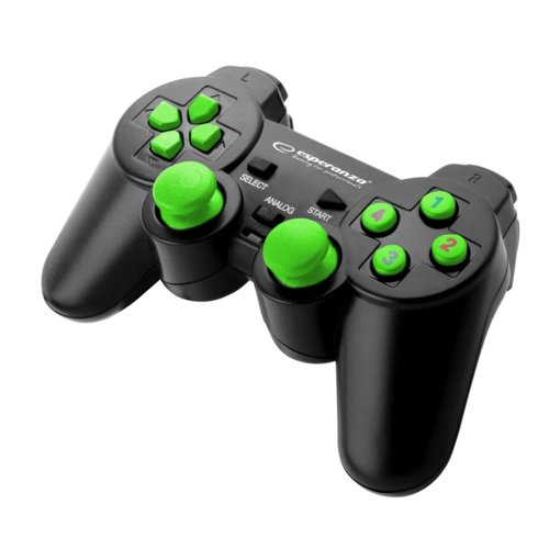 GamePad USB Esperanza Warrior EGG102G czarno-zielony