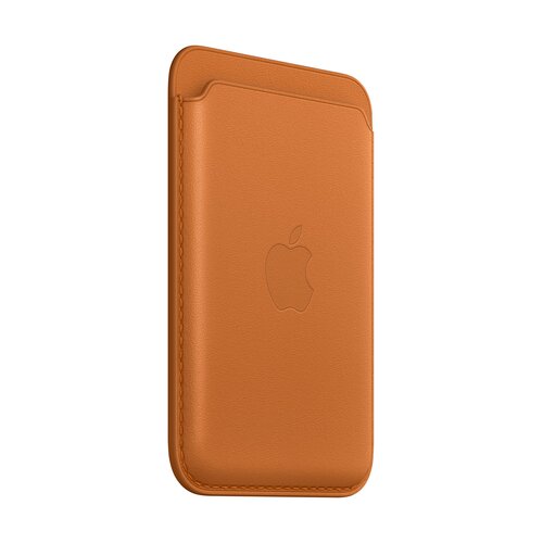 Etui Apple Leather Wallet MagSafe do iPhone Złocisty brąz
