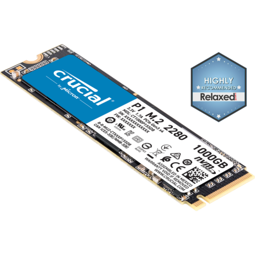 Dysk SSD Crucial P1 1000GB M.2 PCIe NVMe 2280 2000/1700MB/s