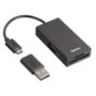 Hub USB 2.0 Hama 1:4 OTG + czytnik kart