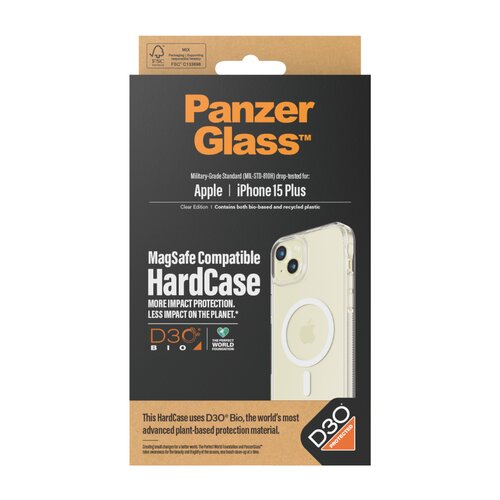 Etui PanzerGlass HardCase MagSafe iPhone 15 Plus przezroczyste