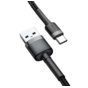 Kabel Baseus Cafule CATKLF-CG1 (USB 2.0 - USB typu C ; 2m; Szaro-czarny)
