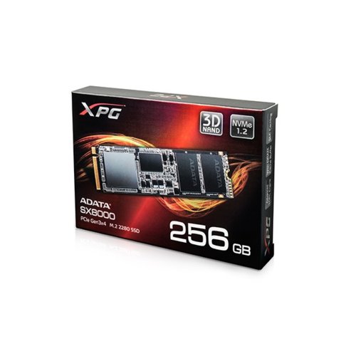 Dysk SSD Adata XPG SX8000 256GB M.2 PCIe NVMe (1900/600 MB/s) 2280 3D MLC