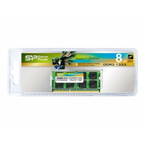 Pamięć DDR3 SILICON POWER SODIMM 8GB/1600MHz (512*8) Low 1,35V