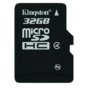 Kingston Moduł pamięci/32GB MicroSDHC 4 w/o Adapter