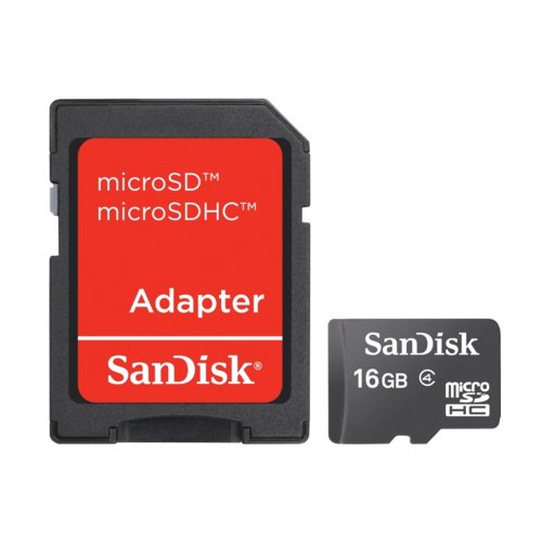 Karta pamięci Sandisk Micro SDHC 16GB + Adapter SD SDSDQB-016G-B35