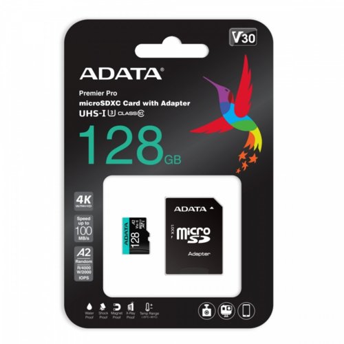 Karta pamięci Adata Premier Pro microSD 128 GB + Adapter