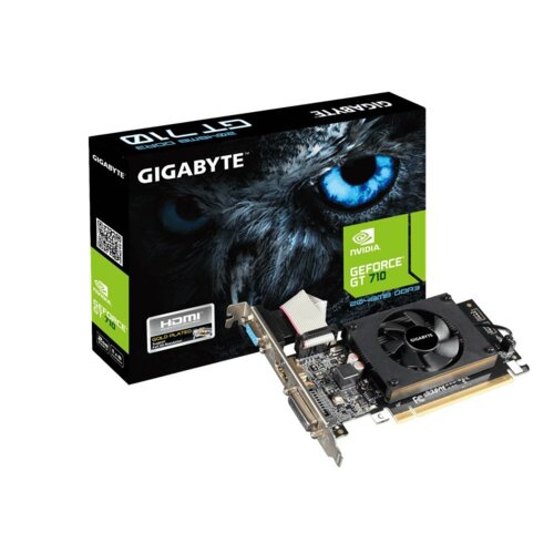 Gigabyte NVIDIA GEFORCE GT 710 2048MB DDR3 64b PCI-E 2.0 (954MHz/1800MHz) Low profile
