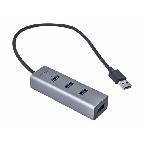i-tec USB 3.0 Metal 4-portowy pasywny HUB USB, 4x port USB 3.0