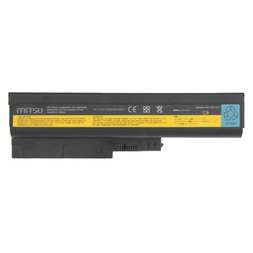 Bateria Mitsu do IBM R60, T60, Z60 4400 mAh (48 Wh) 10.8 - 11.1 Volt