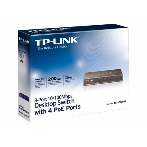 TP-Link Przełšcznik TL-SF1008P/PoE  10/100Mbps