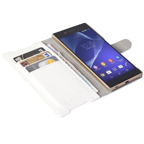 Krusell Etui Sony Xperia Z5/Z5 Dual Boras FolioWallet biały