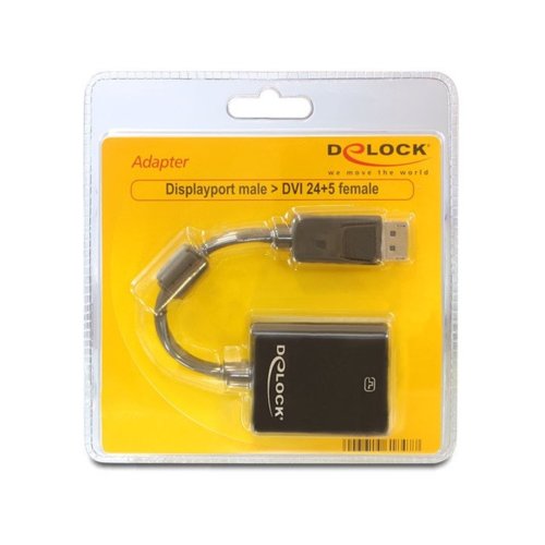 Delock Adapter Displayport(M)-> DVI-I(F)(24+5) 20cm