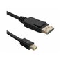 Kabel Qoltec Mini DisplayPort v1.1 męski / DisplayPort v1.1 męski | 1080p | 1,8m