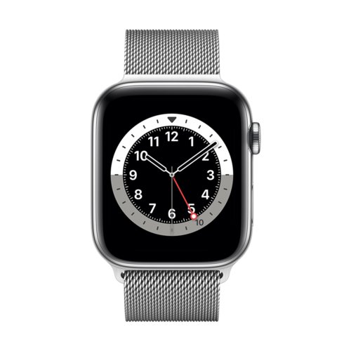 Smartwatch Apple Watch Series 6 GPS + Cellular 44mm Srebrny, Stalowy