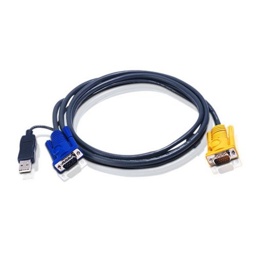 Kabel KVM Aten 2L-5206UP ( SVGA, USB typ A - HD15 M-M 6m czarny )