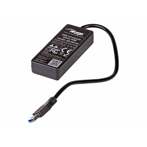 Hub USB Akyga AK-AD AK-AD-33 ( 4x USB 3.0 ; czarny )